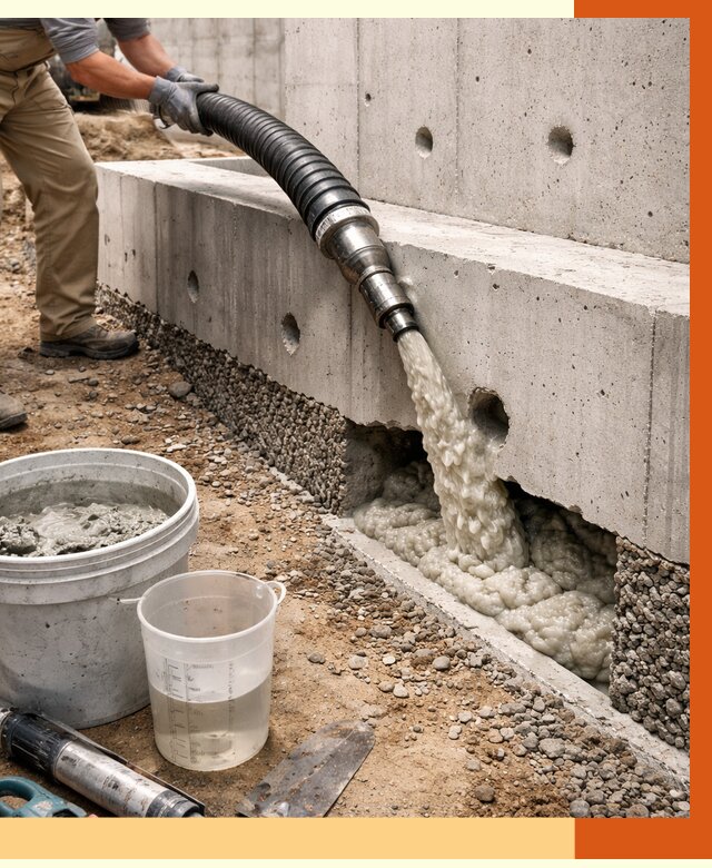 Заполнение полостей фундамента в Белореченске от 6898 руб. под ключ | ТепломастерБлч