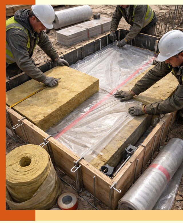 Теплоизоляция опалубки для строительства в Белореченске