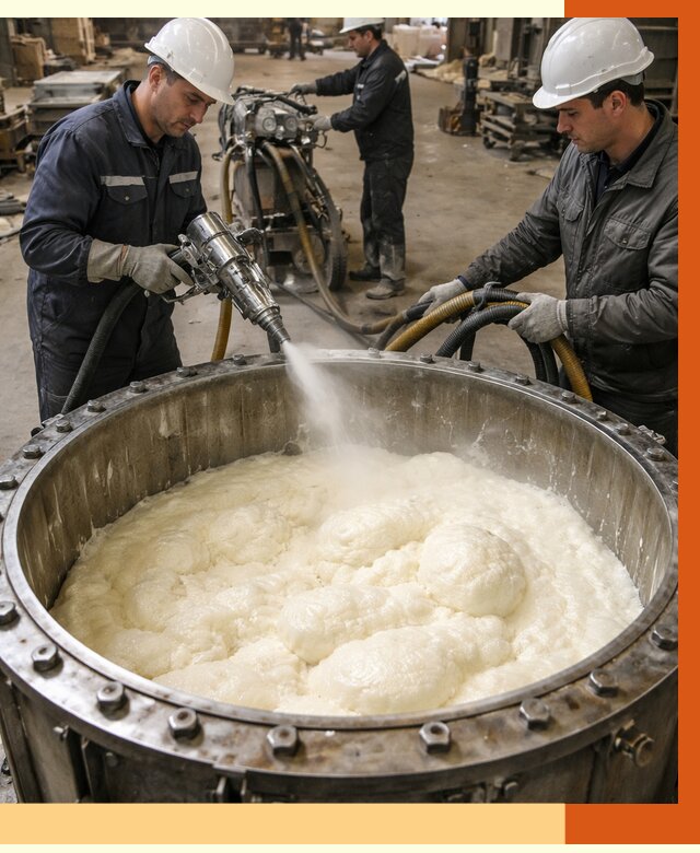 Заливка ППУ в емкости в Белореченске от 7354 руб. — утепление емкости под ключ | ТепломастерБлч