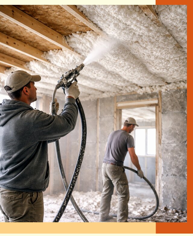 Утепление пеноизолом в Белореченске от 1623 руб./м2 под ключ | ТепломастерБлч