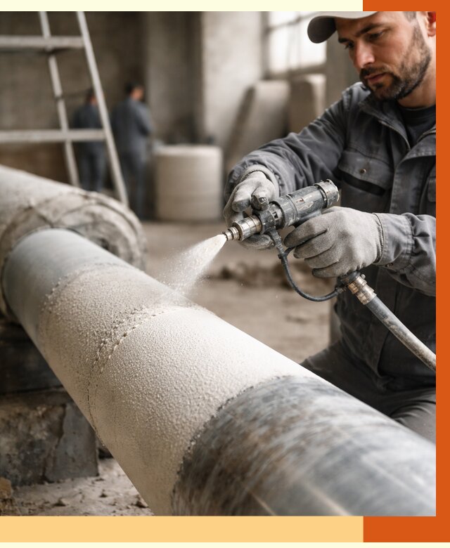 Утепление труб жидкой теплоизоляцией в Белореченске от 7608 руб. под ключ | ТепломастерБлч