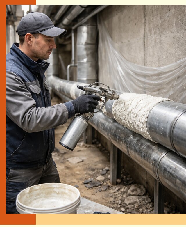 Утепление труб жидкой теплоизоляцией в Белореченске