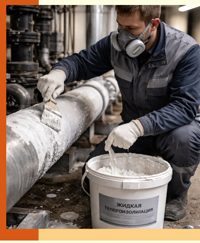 Утепление оборудования жидкой теплоизоляцией в Белореченске