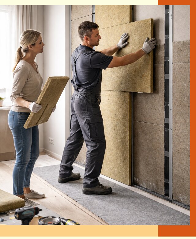 Профессиональная шумоизоляция квартиры в Белореченске от 7608 руб. за м2 | ТепломастерБлч