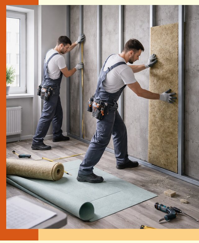 Шумоизоляция квартиры под ключ в Белореченске — профессионально и гарантированно