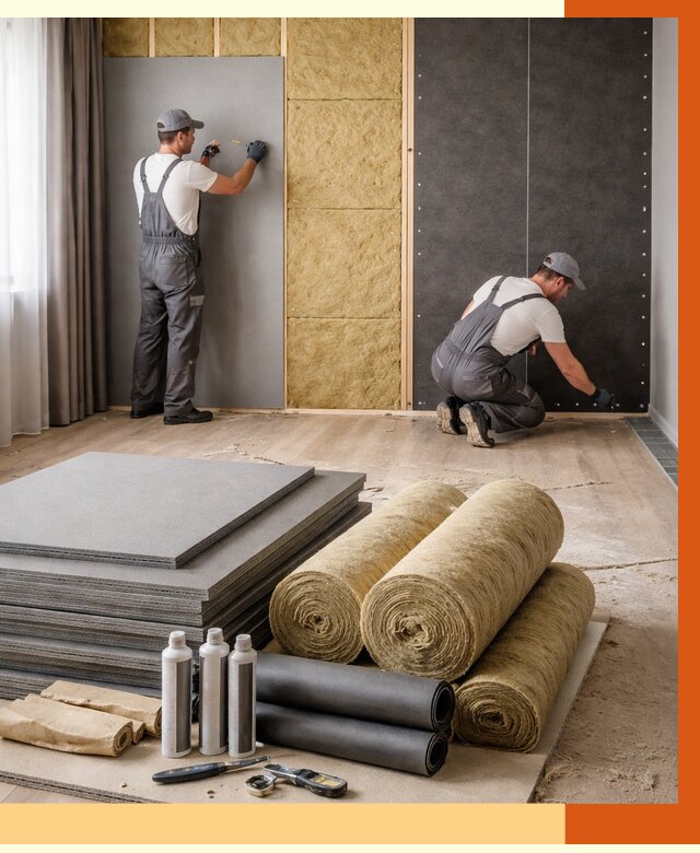 Шумоизоляция дома в Белореченске от 4565 руб/м2 — комплексная звукоизоляция под ключ | ТепломастерБлч