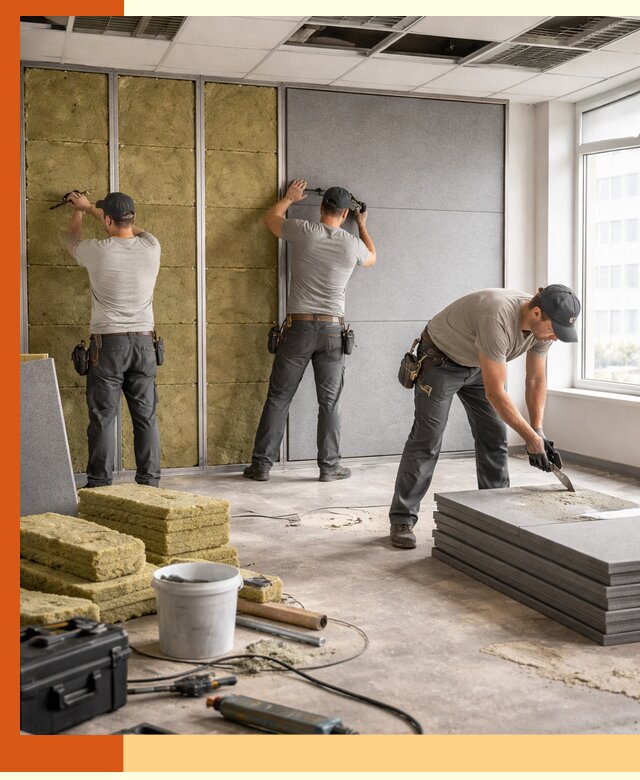 Профессиональная шумоизоляция офисов в Белореченске для комфорта сотрудников