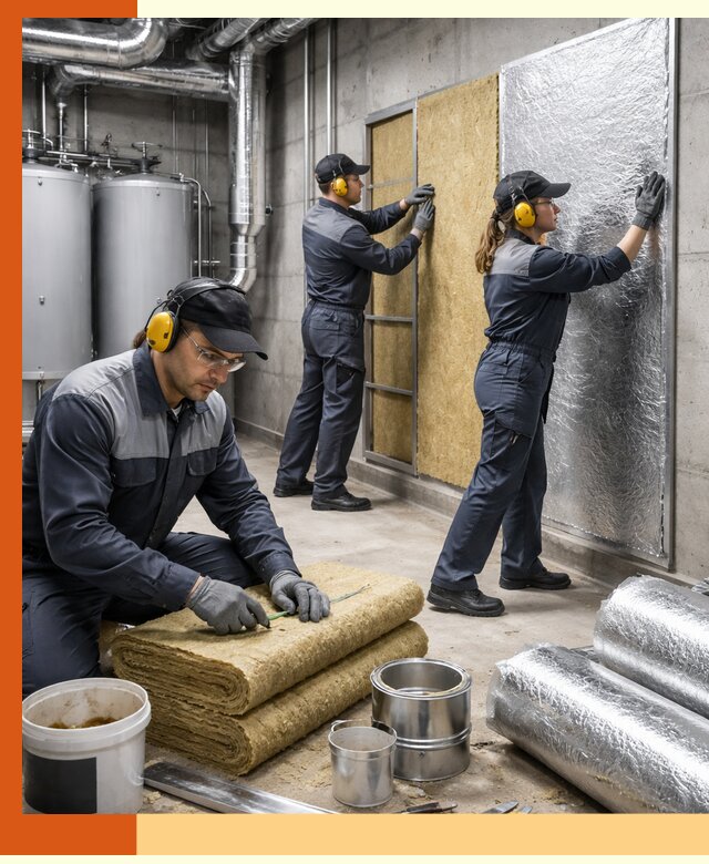 Шумоизоляция котельной в Белореченске: профессиональный монтаж и материалы