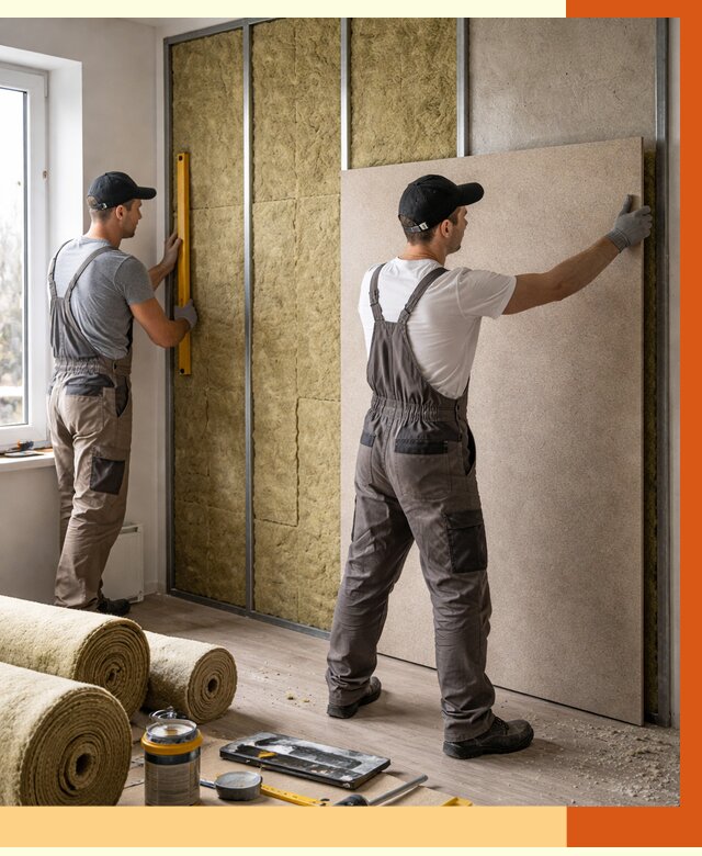 Шумоизоляция стен в Белореченске от 4565 руб/м2 — звукоизоляция стен под ключ | ТепломастерБлч