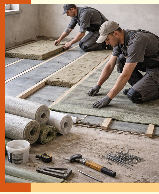 Шумоизоляция пола в Белореченске — профессиональная звукоизоляция помещений