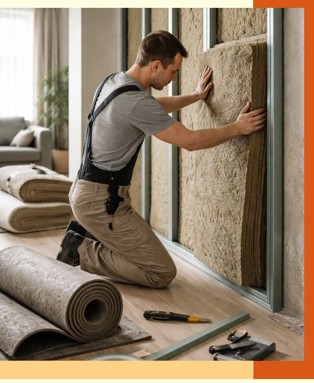 Шумоизоляция перегородок в Белореченске от 1674 руб. за м2 — ТепломастерБлч