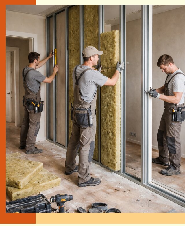 Шумоизоляция межкомнатных перегородок в Белореченске эффективно и надёжно