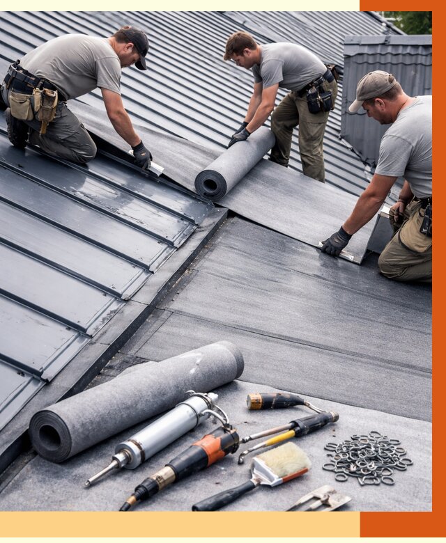 Гидроизоляция металлической кровли полимочевиной в Белореченске от 8622 руб. | ТепломастерБлч