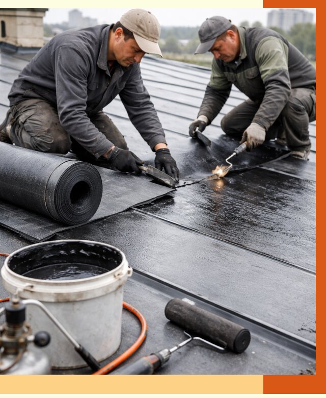 Гидроизоляция фальцевой кровли в Белореченске от 7608 руб. под ключ | ТепломастерБлч