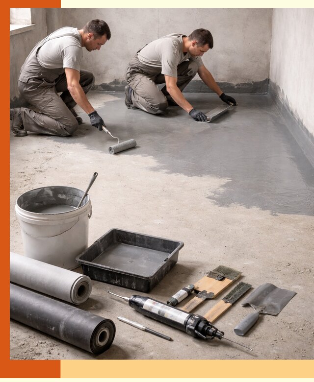 Гидроизоляция пола в Белореченске — надежная защита от влаги и протечек