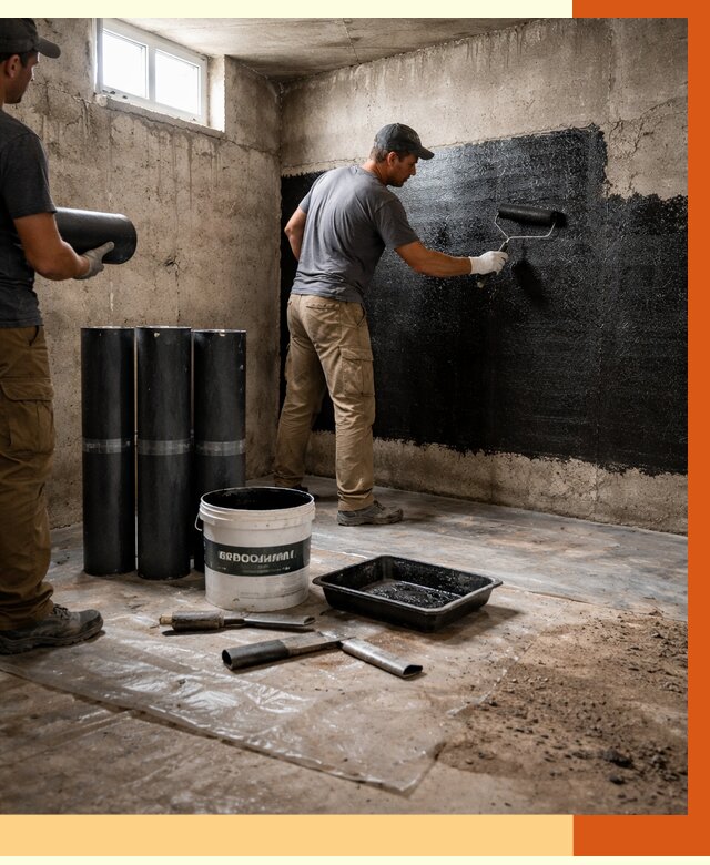 Гидроизоляция подвала в Белореченске от 3550 руб. под ключ | Профессионально — ТепломастерБлч
