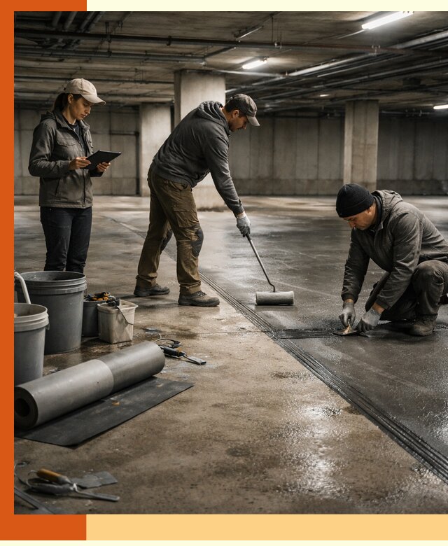 Гидроизоляция паркинга в Белореченске: качественная защита зданий