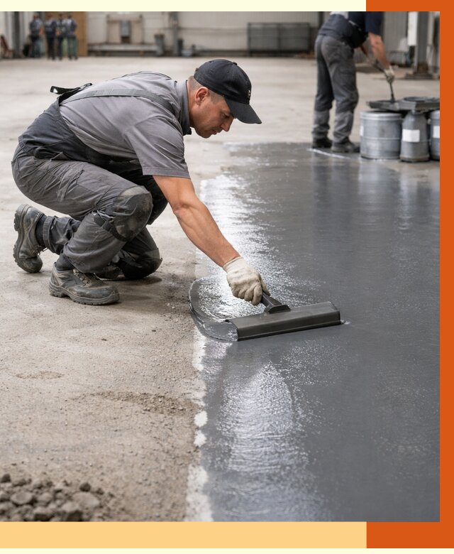 Гидроизоляция промышленного пола в Белореченске от 1217 руб./м2 — ТепломастерБлч специалисты под ключ