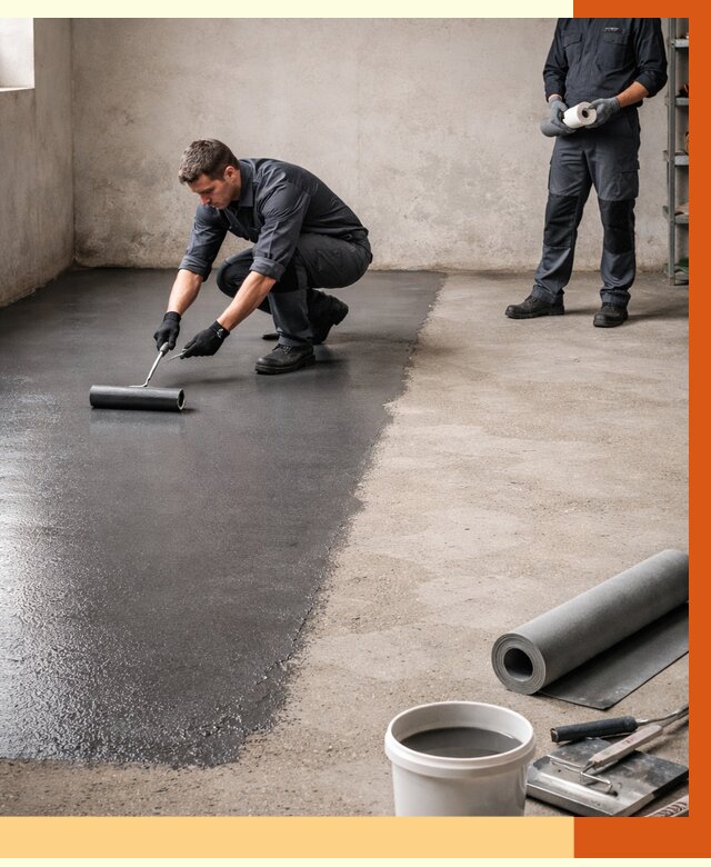 Гидроизоляция гаражного пола в Белореченске от 3550 руб./м² — ТепломастерБлч профессионально