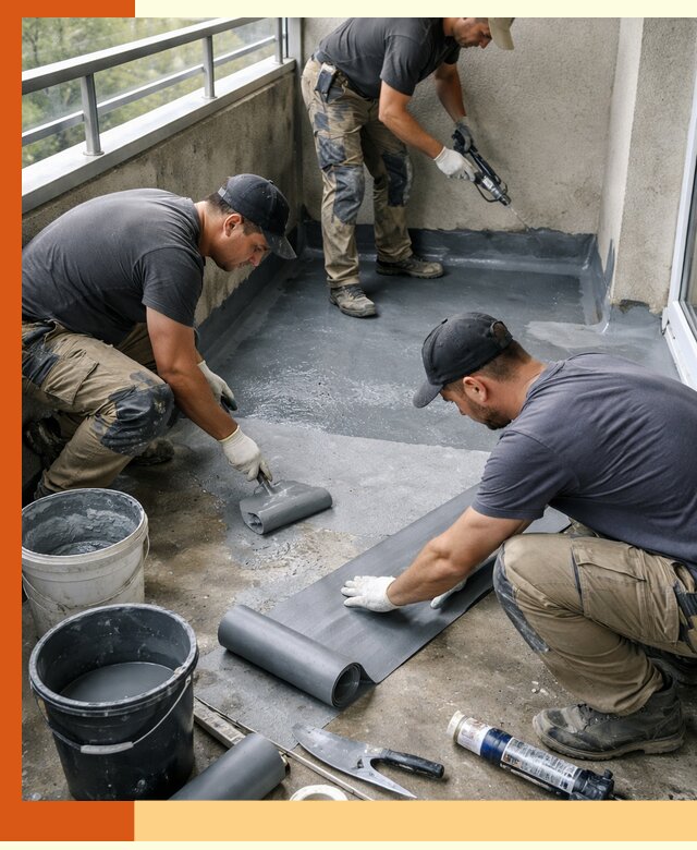 Гидроизоляция балкона в Белореченске: надежная защита от протечек