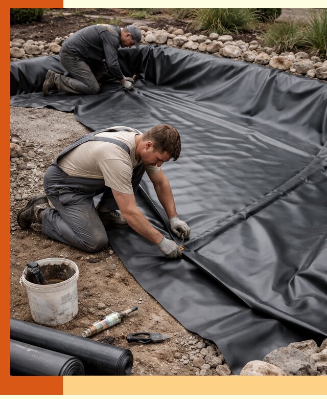 Гидроизоляция пруда в Белореченске: надежная защита и герметизация