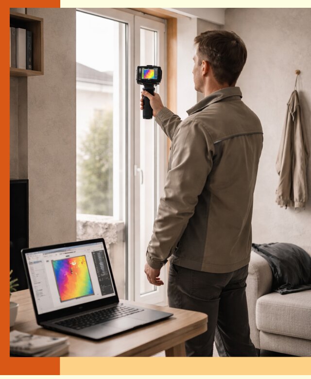 Тепловизионное обследование квартиры в Белореченске для поиска утечек тепла