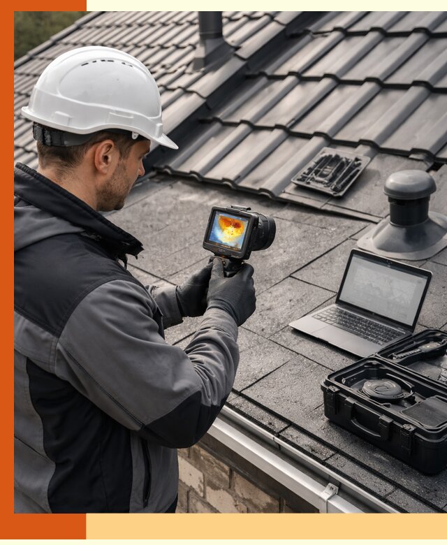 Тепловизионное обследование кровли в Белореченске для выявления дефектов