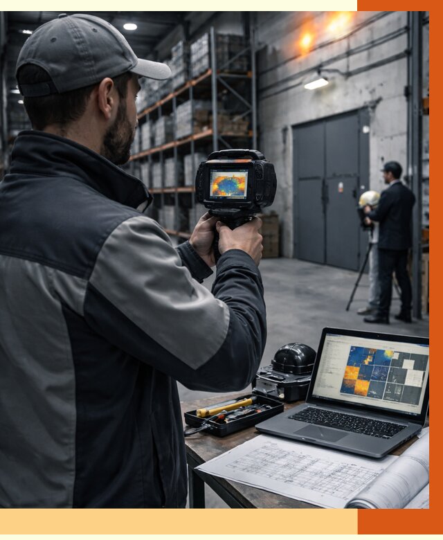 Тепловизионное обследование склада в Белореченске от 6594 руб. | ТепломастерБлч