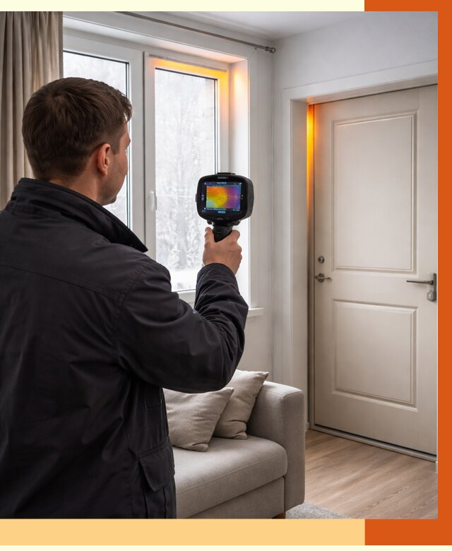 Тепловизионное обследование окон и дверей в Белореченске от 4565 руб. | ТепломастерБлч