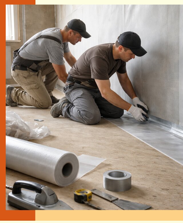 Монтаж пароизоляции для дома и помещений в Белореченске