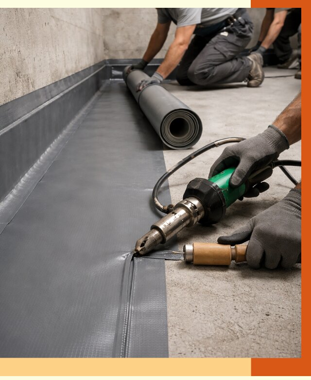 Монтаж гидроизоляционной мембраны в Белореченске от 1009 руб/м2 | ТепломастерБлч
