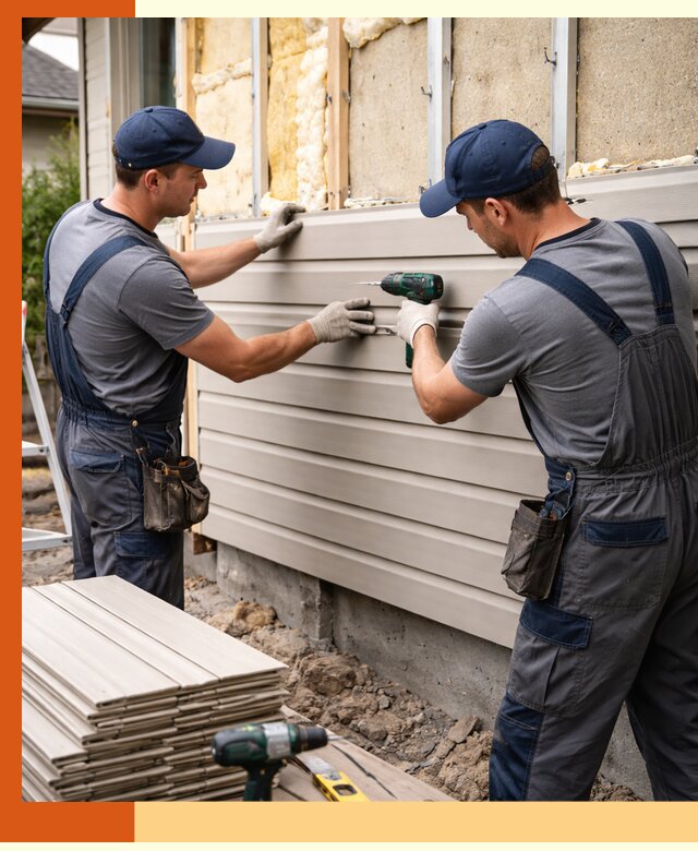 Монтаж сайдинга после утепления в Белореченске качественно и надежно